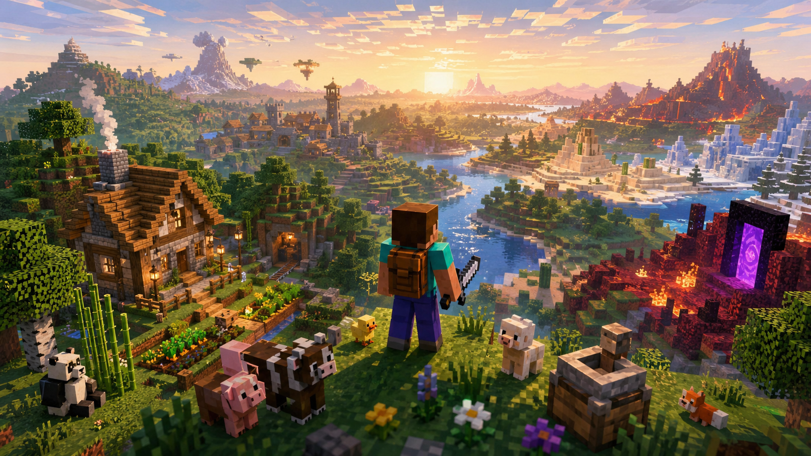 Guia definitivo de Minecraft em 2026 (Java e Bedrock): por onde começar e o que mudou nas versões 26.x