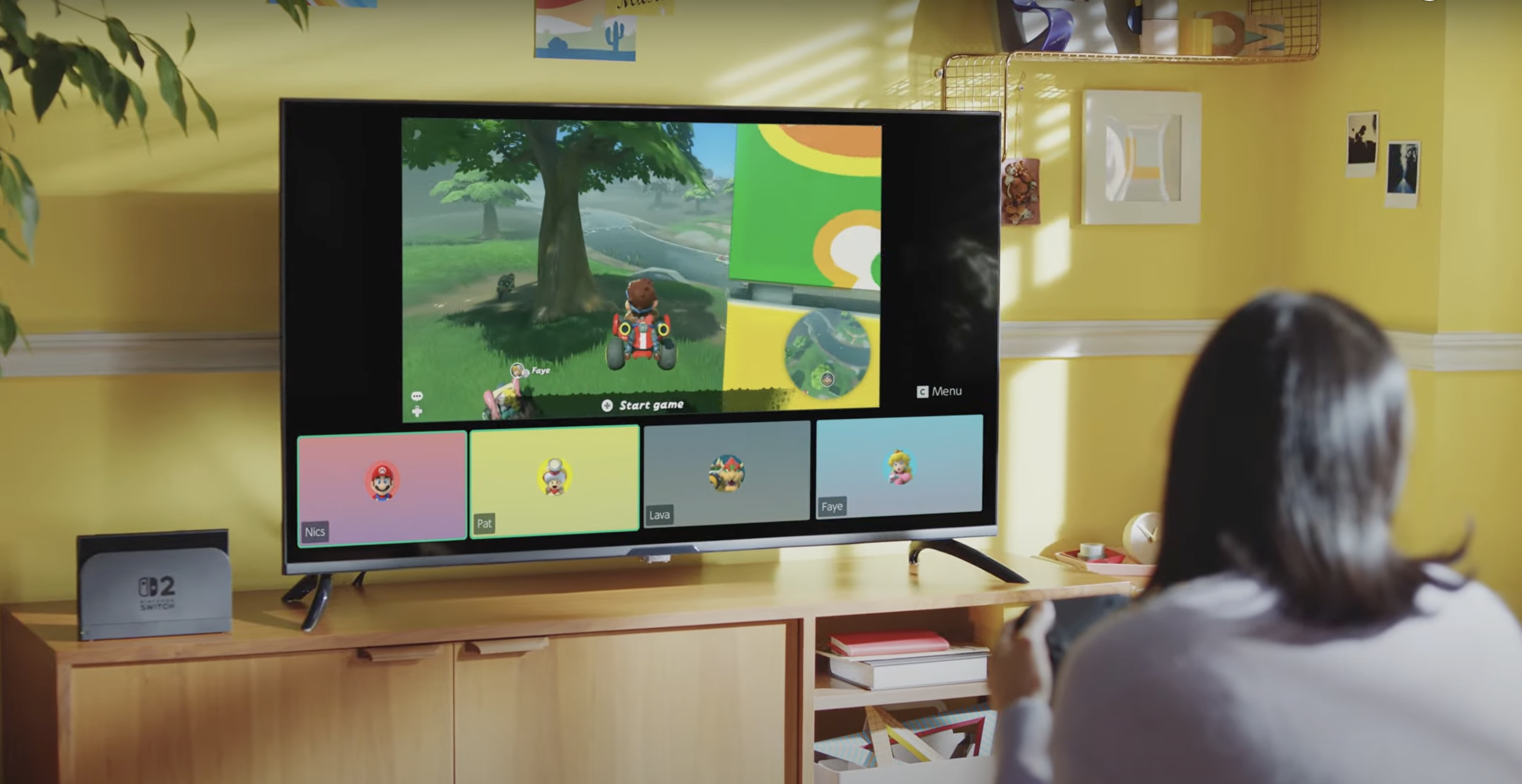 Nintendo Switch 2: Game Chat no botão 