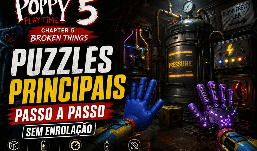 Poppy Playtime Chapter 5: puzzles principais (passo a passo) — sem enrolação