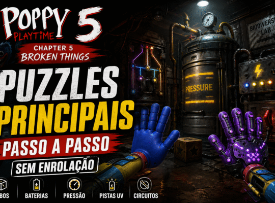 Poppy Playtime Chapter 5: puzzles principais (passo a passo) — sem enrolação