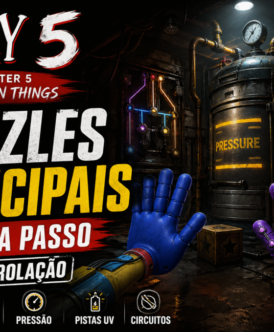 Poppy Playtime Chapter 5: puzzles principais (passo a passo) — sem enrolação