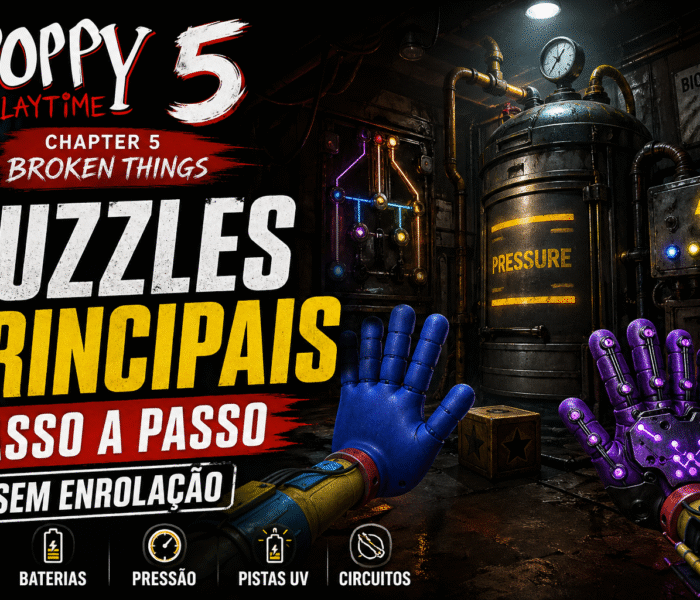 Poppy Playtime Chapter 5: puzzles principais (passo a passo) — sem enrolação